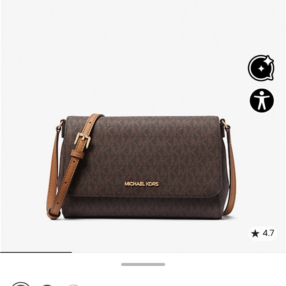 Michael Kors Dark Brown Crossbody Bag